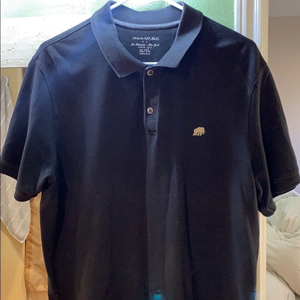 - TWO Banana republic polo style shirts for …